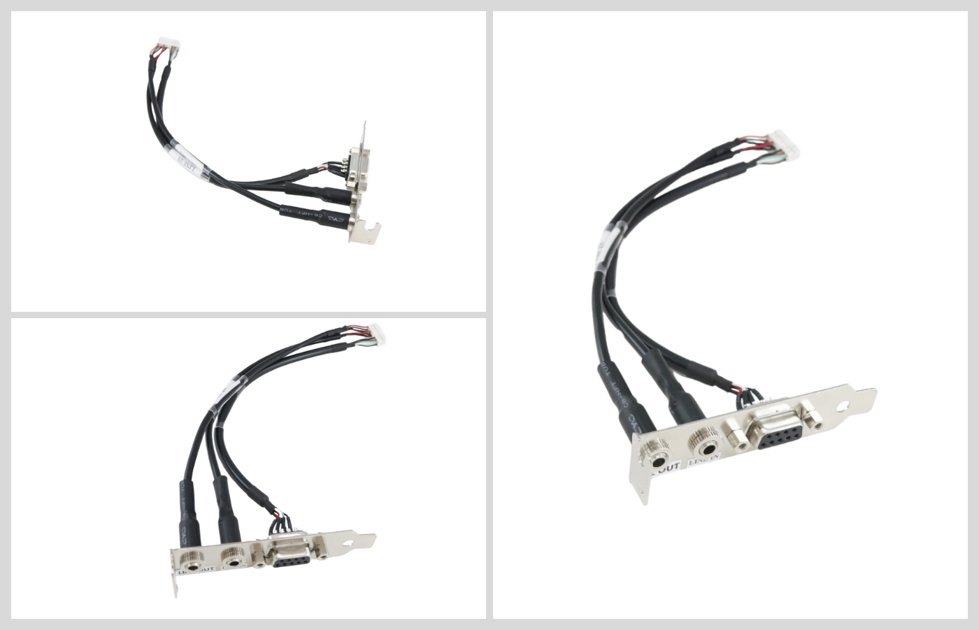 D-SUB 9PINS (F) & DC JACKET TO CONNECTOR PANEL MOUNT