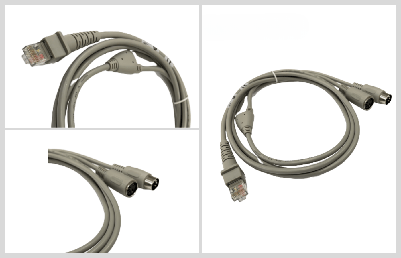 RJ50 10P10C to DIN5 F + DIN5 M