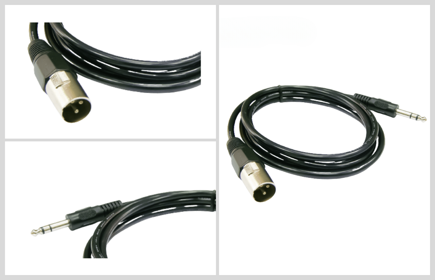 3.5mm STEREO JACK TO XLR MALE CABLE ASSEMBLY
