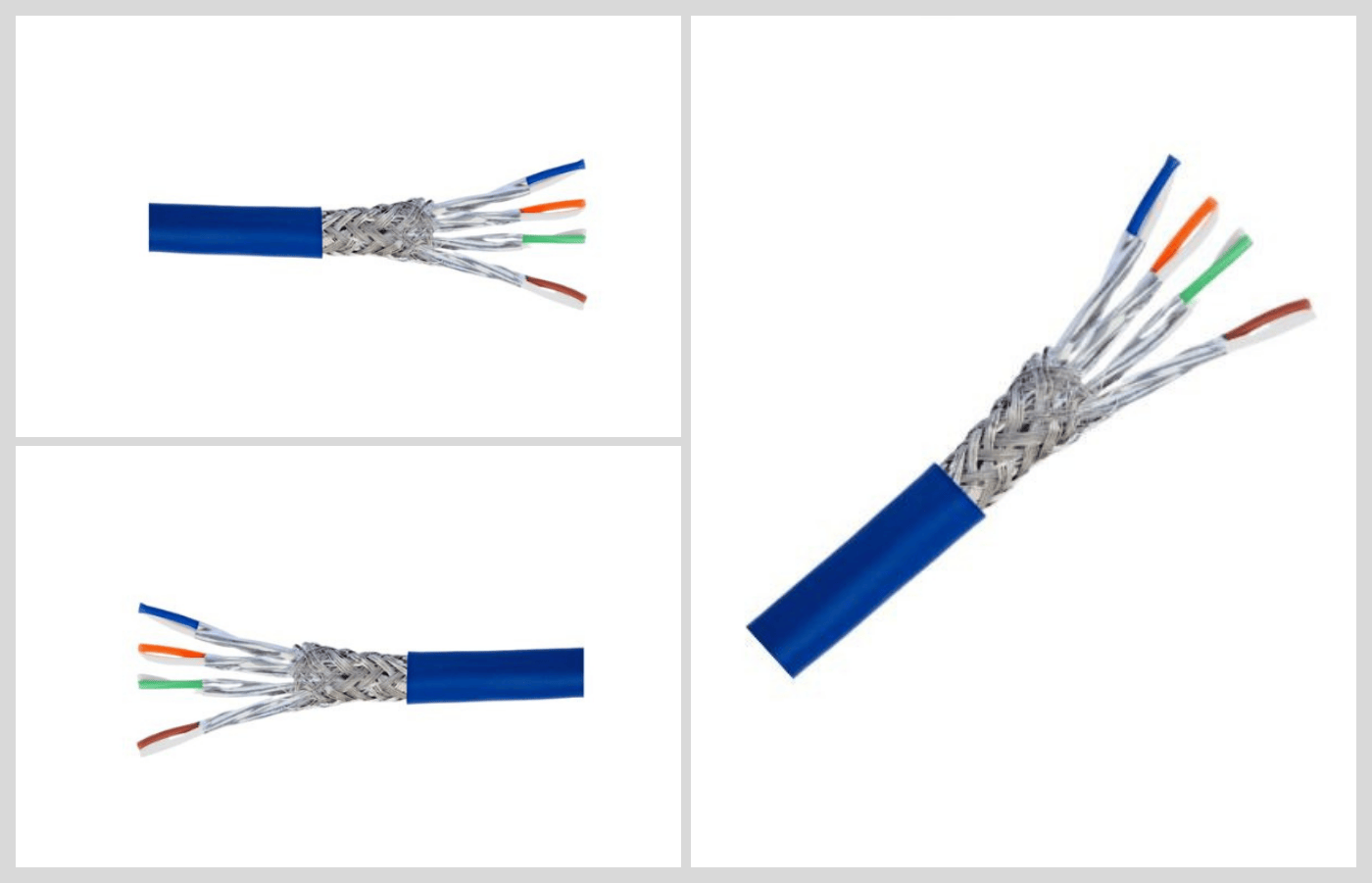 23 24 36AWG XLPE LSZH PVC Shield Cable Cat7A Patch Cord