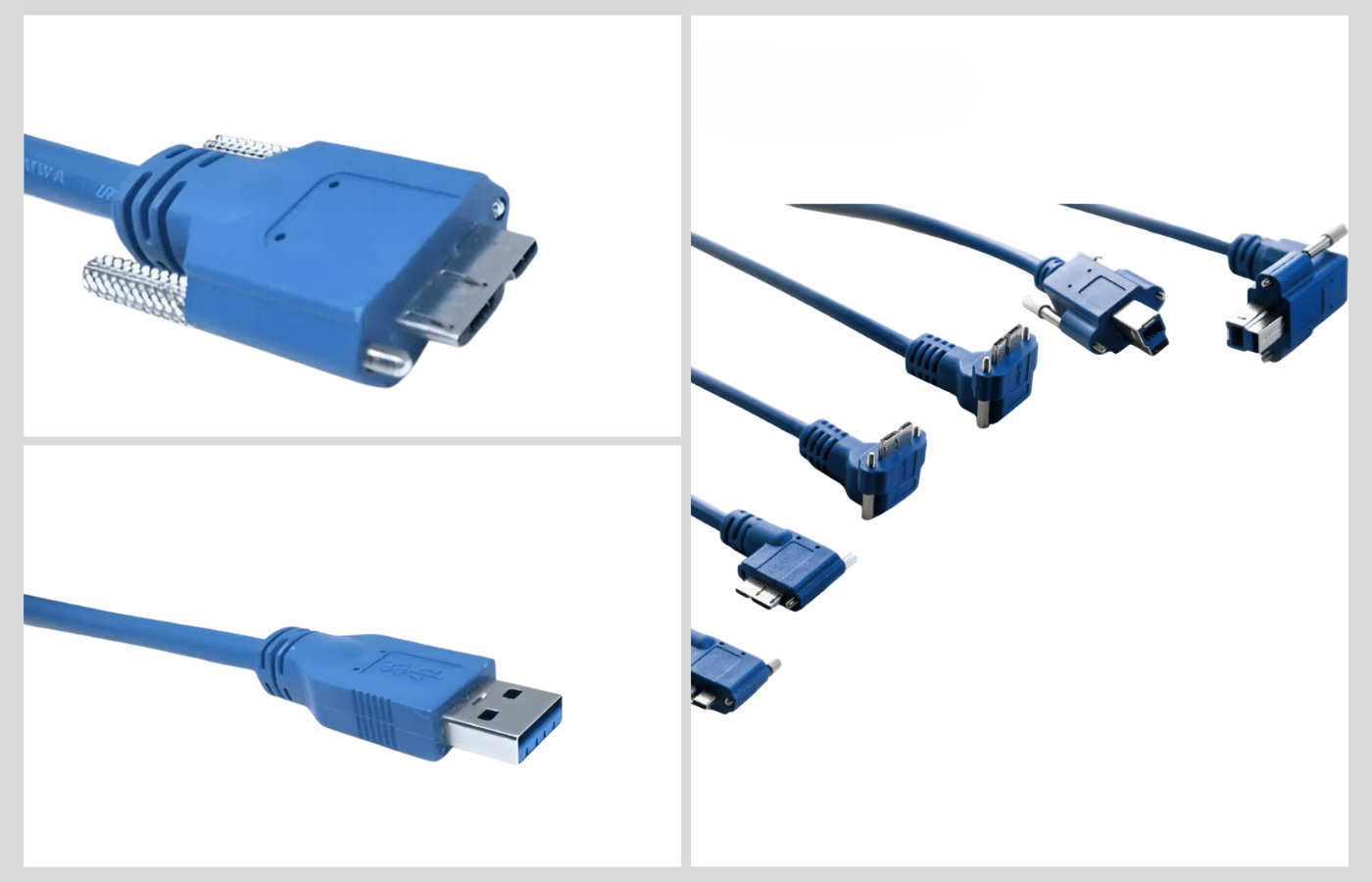 USB 3.1 CABLE, A MALE TO MICRO B MALE ANGLED MOLDING CABLE (1)